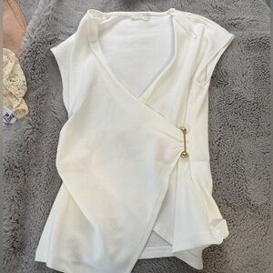 White Zara top